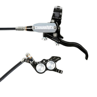 Hope Tech Evo GR4 Brake -  Black / Silver - Rear Black Cable