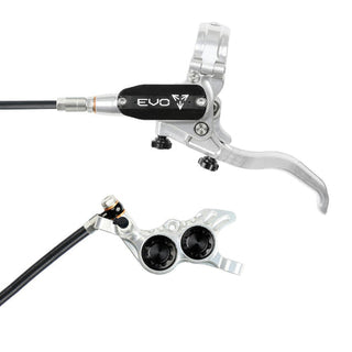 Hope Tech Evo GR4 Brake -  Silver / Black - Rear Black Cable