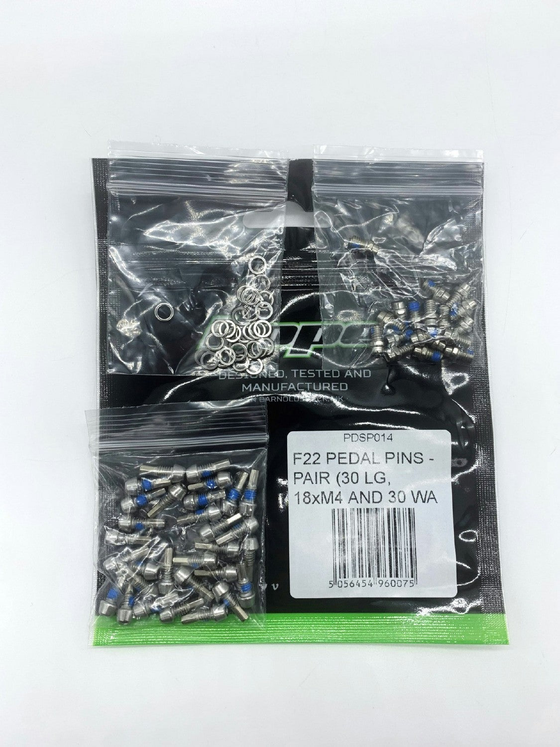 Hope F22 Pedal Pins Pair (30 LG, 18XM4 and 30 Washer)