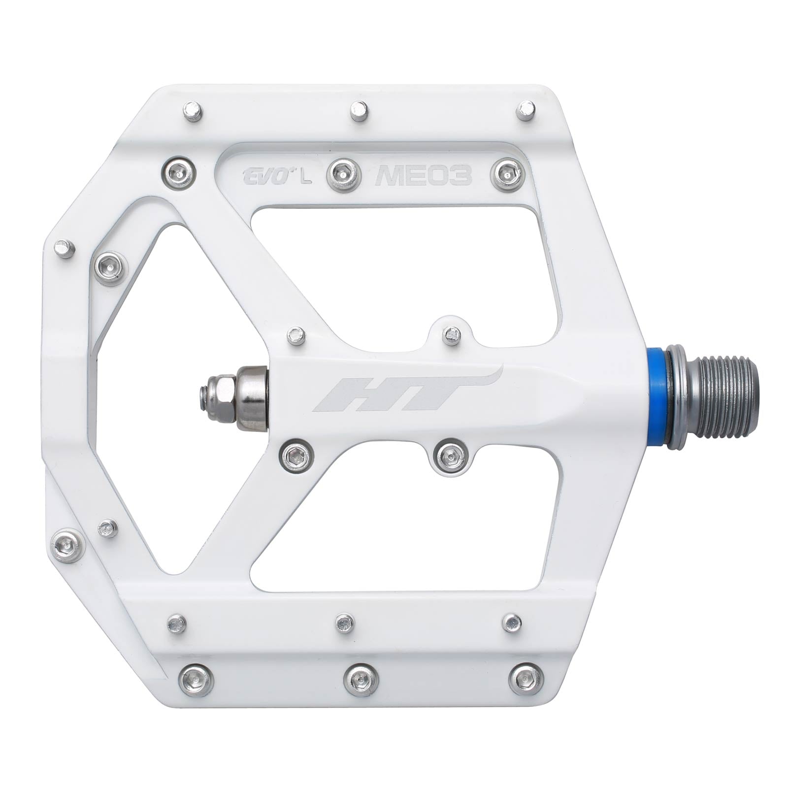 HT ME03 Pedals (Mag/CNC CRMO) - White