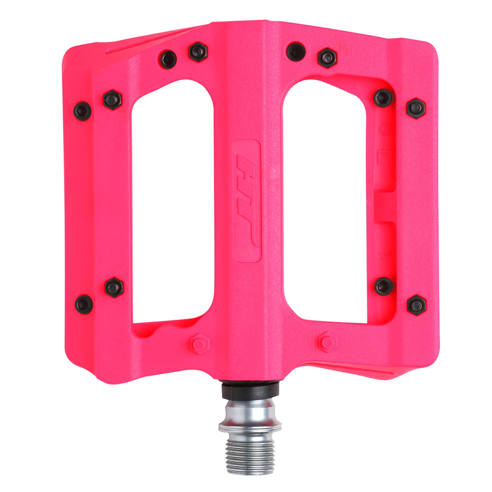 HT PA12A Pedals (Nylon/CNC CRMO) - Neon Pink