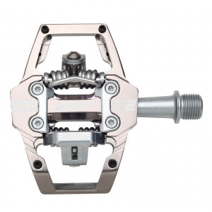 HT T2 Clipless MTB Pedals (Alloy/CNC CRMO) - Grey