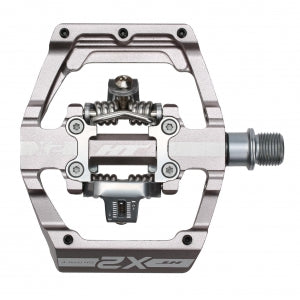 HT X2 Clipless BMX Pedals (Alloy/CNC CRMO) - Grey
