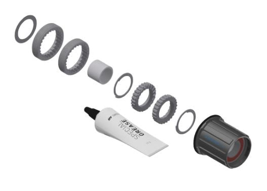 DT Swiss Upgrade Kit 3-Pawl to Ratchet LN Shimano HG Steel