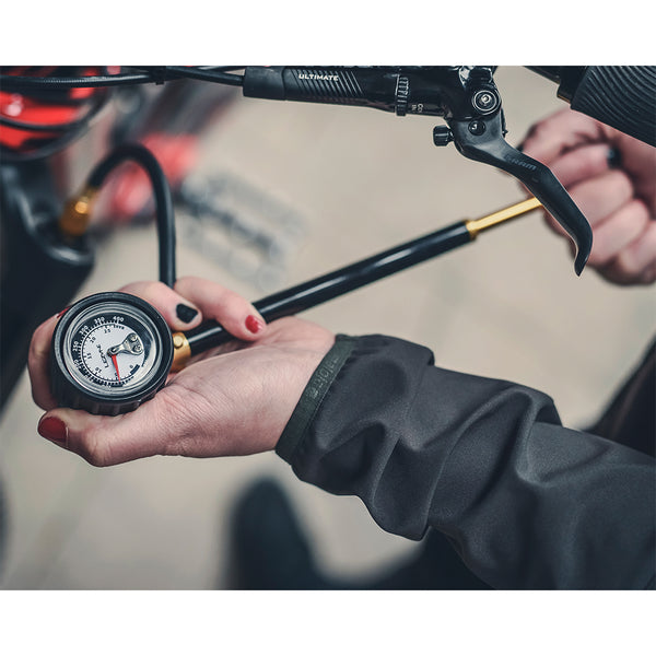 Lezyne Shock Drive 400Psi Guage - Bl
