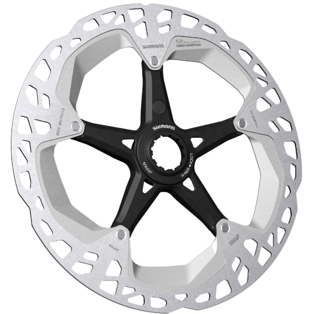 Shimano RT-EM810 Disc Rotor 203mm w/ Lock Ring Int Serration