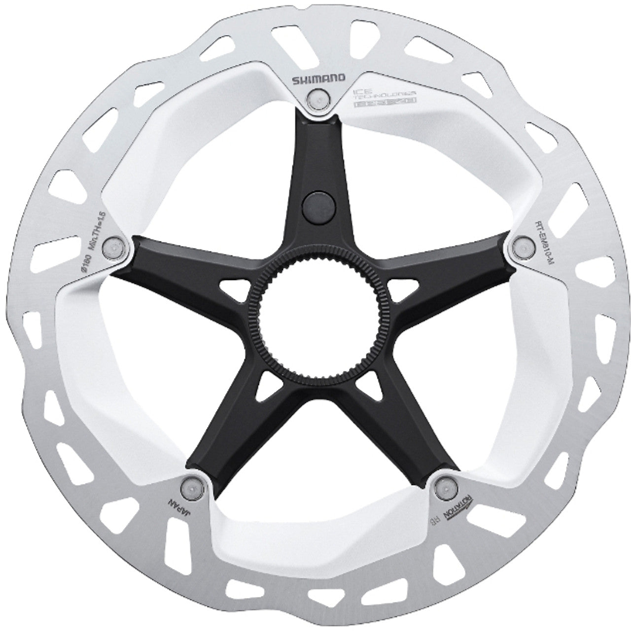 Shimano RT-EM810 Disc Rotor 203mm w/ Lock Ring Int Serration