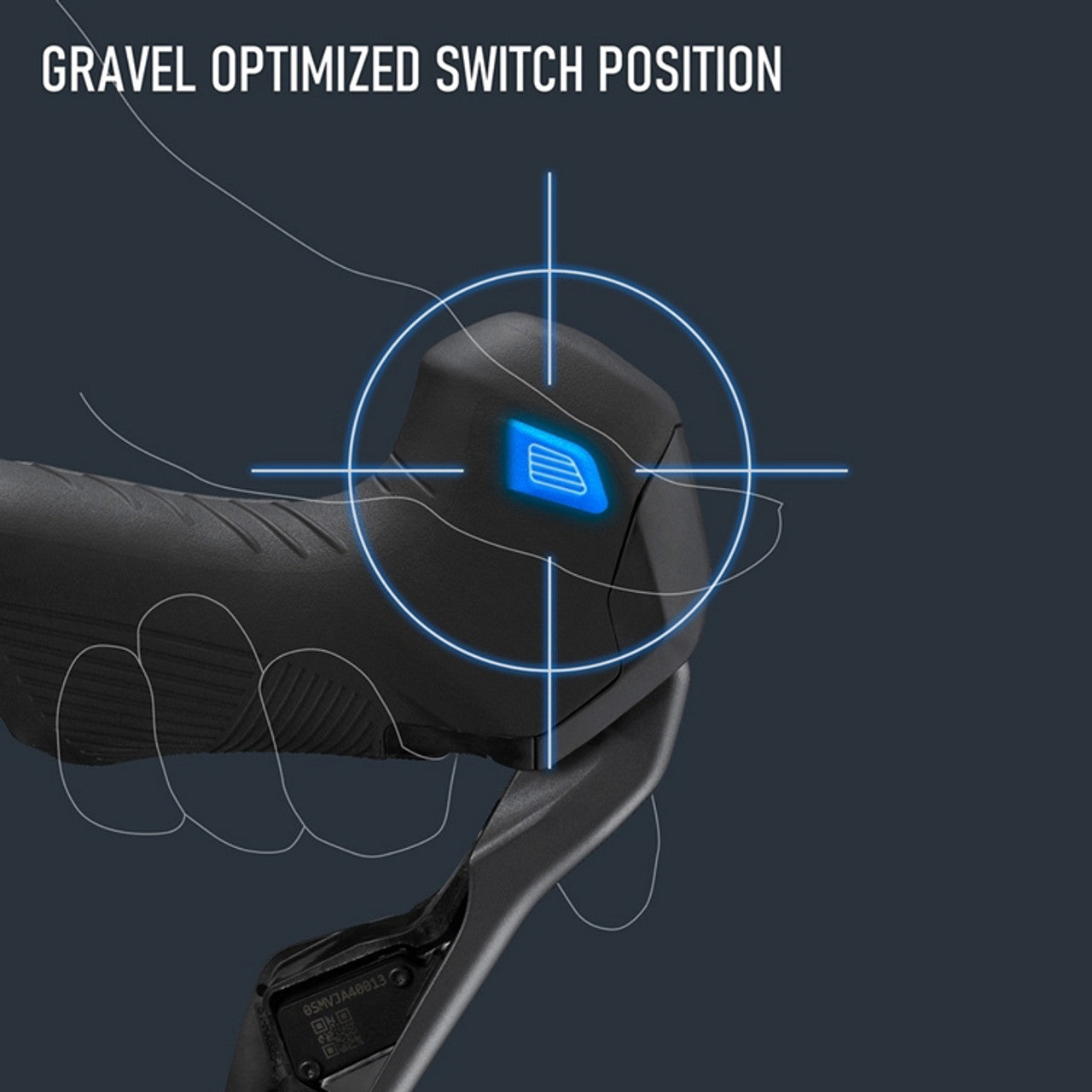 Shimano GRX ST-RX825 Right Di2 Shift-Brake Lever With WBR-RX820 Hydraulic Front Disc Brake