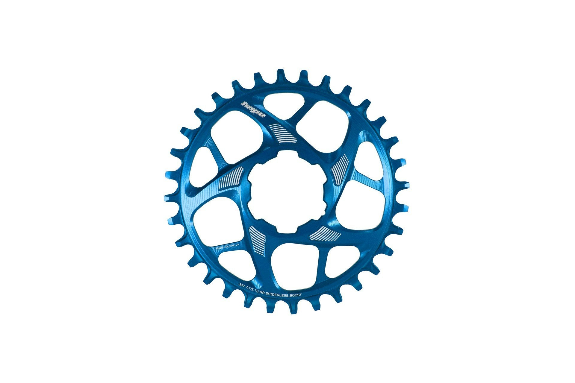 Hope R22 Spiderless Chainring Boost - 28 Teeth Blue