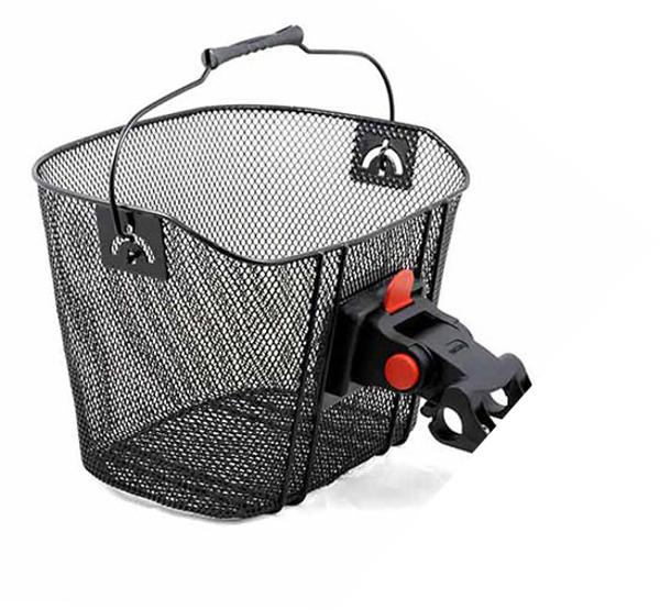 QBP Sunnywheel Front Bike Basket With Heavy Duty Bracket Fits 22.2–31.8mm Handlebars