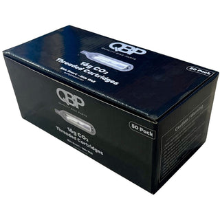 QBP CO₂ Cartridges 16g Threaded 50 Pack