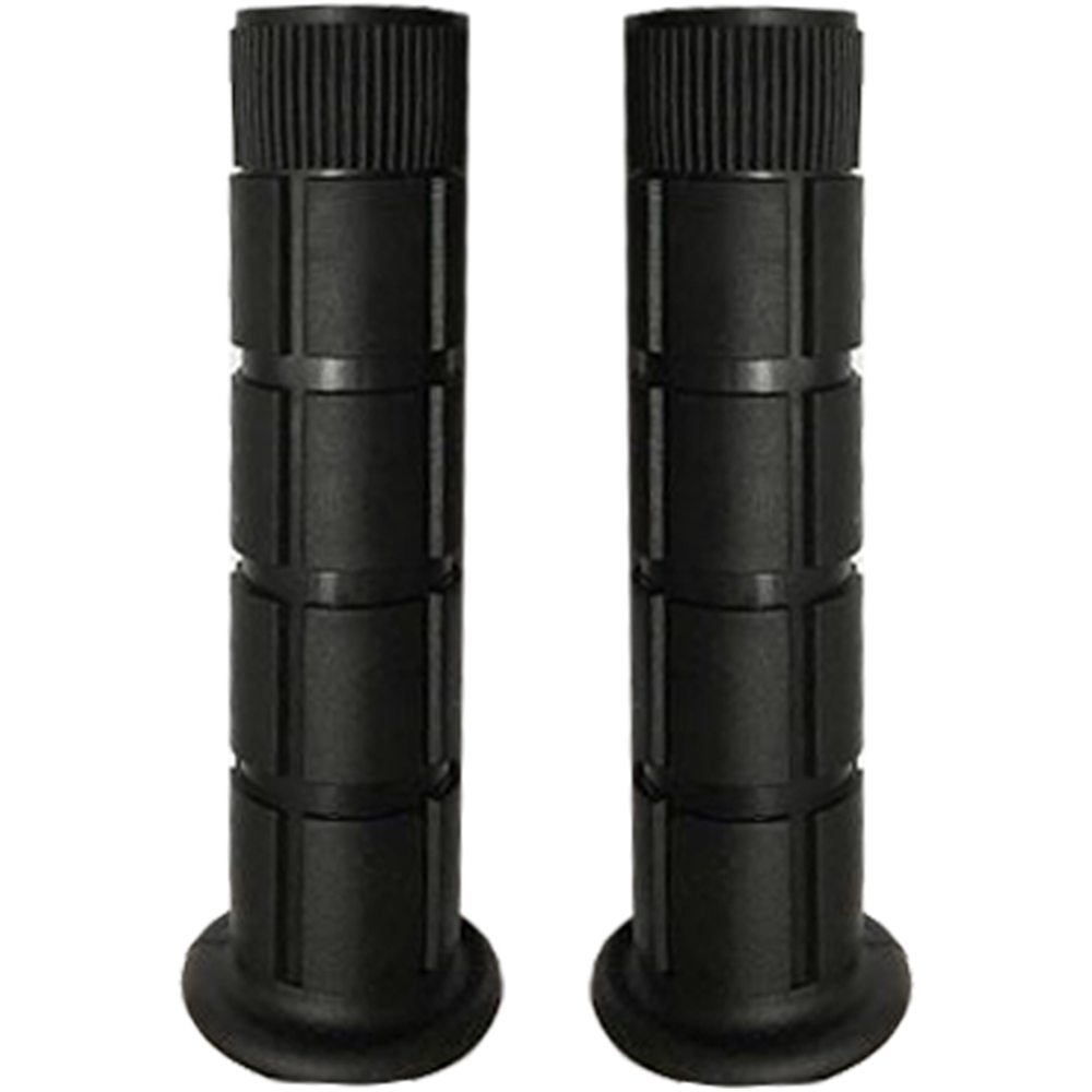 QBP MTB Oury Style Grips With Flange 130mm - Black