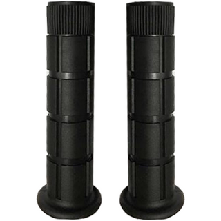 QBP MTB Oury Style Grips With Flange 130mm - Black