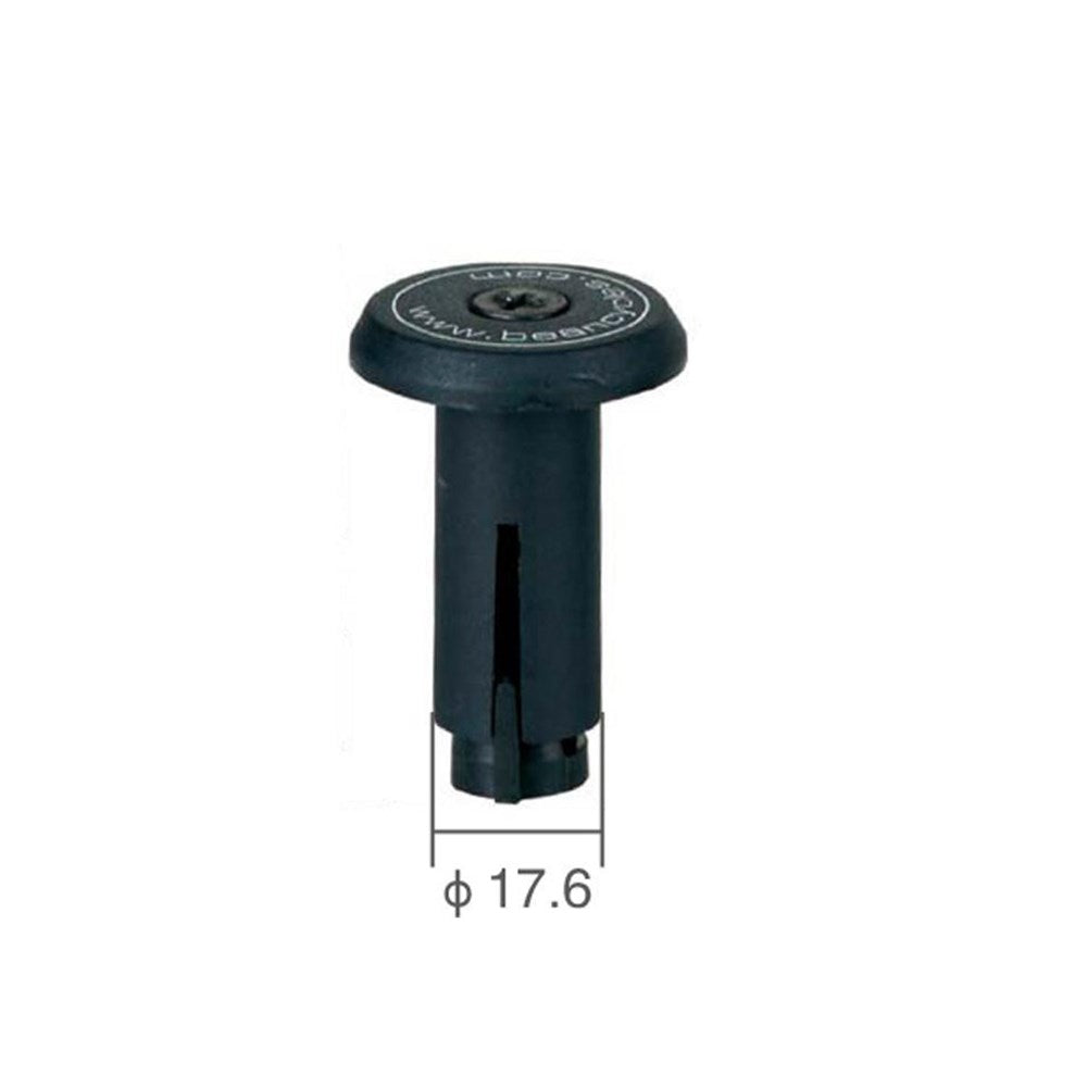 QBP Handlebar End Plugs Screw Fit 17.6mm 10 Pack