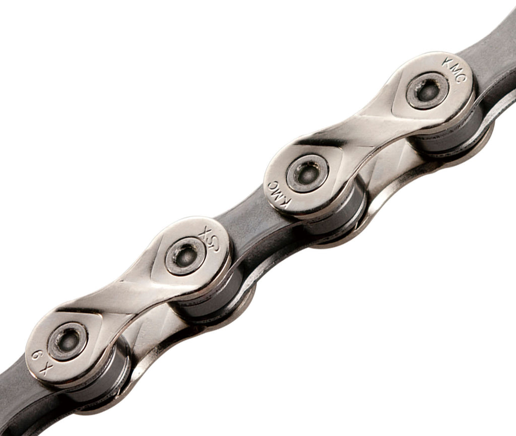 KMC 9 Speed 116L Bike Chain - Silver/Grey