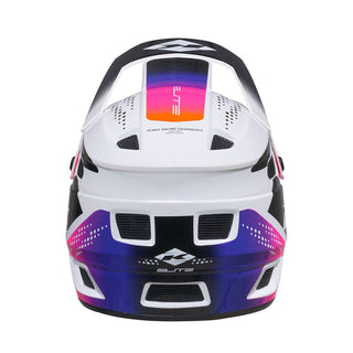 Kenny Elite Full Face Racing Helmet Glitter And Varnish - White Gradient