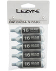 Lezyne 16 Gram Co2 5 Pack - Silver