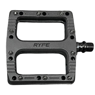 RYFE Launcher MTB Flat Pedals Nylon Fibre Composite With Sealed Bearings - Black