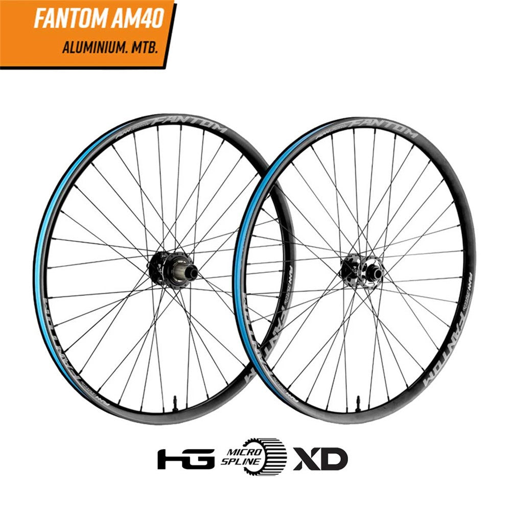 FUNN Fantom AM40 Wheelset 27.5" Boost Shimano HG Tubeless Ready - Black