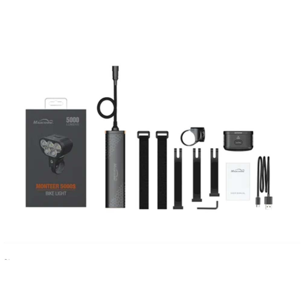 Magicshine Monteer 5000S Storm High Power Front Light - Garmin Mount