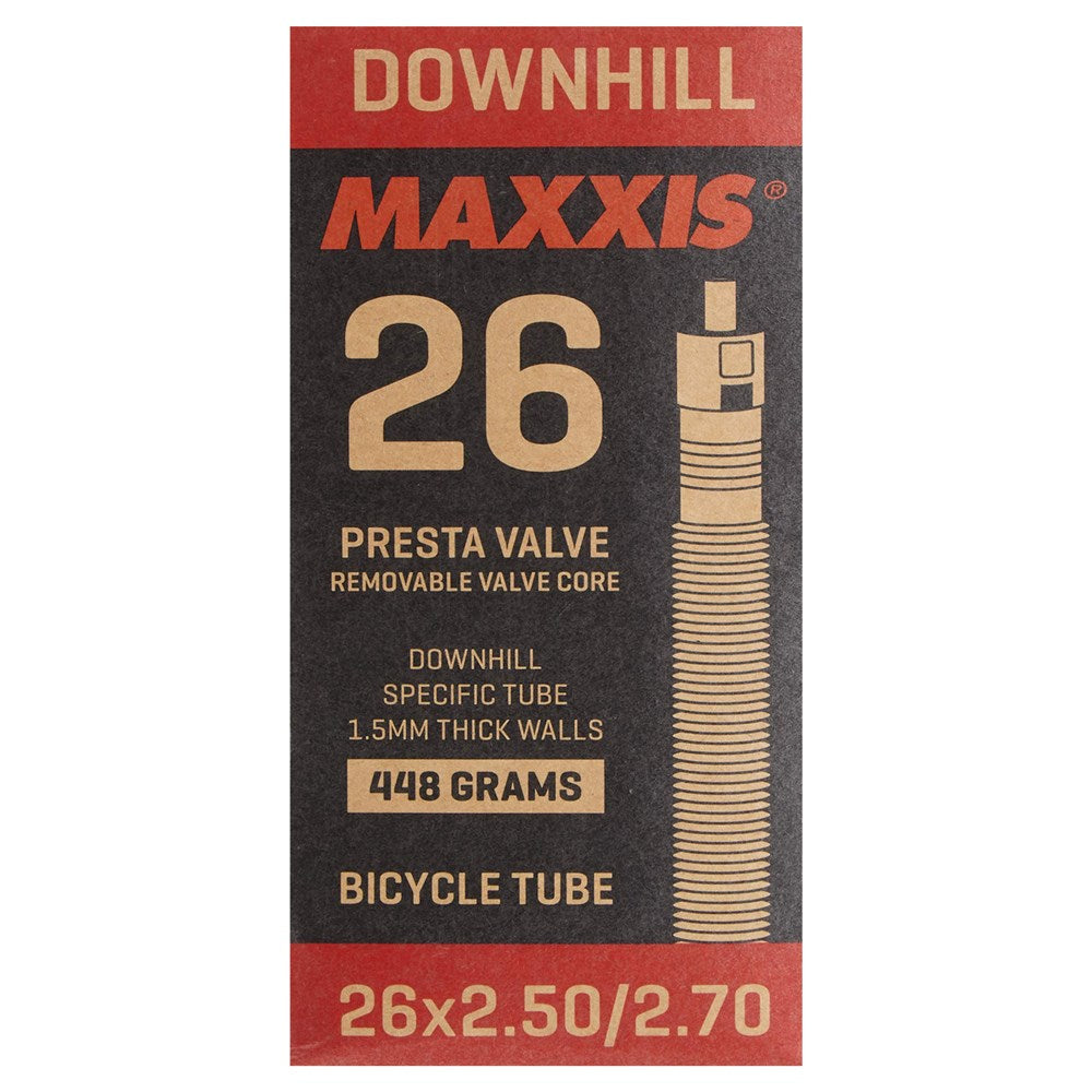 Maxxis Downhill Tube 1.5mm 26 x 2.5/3.0 PV48 Removable Presta Valve Core