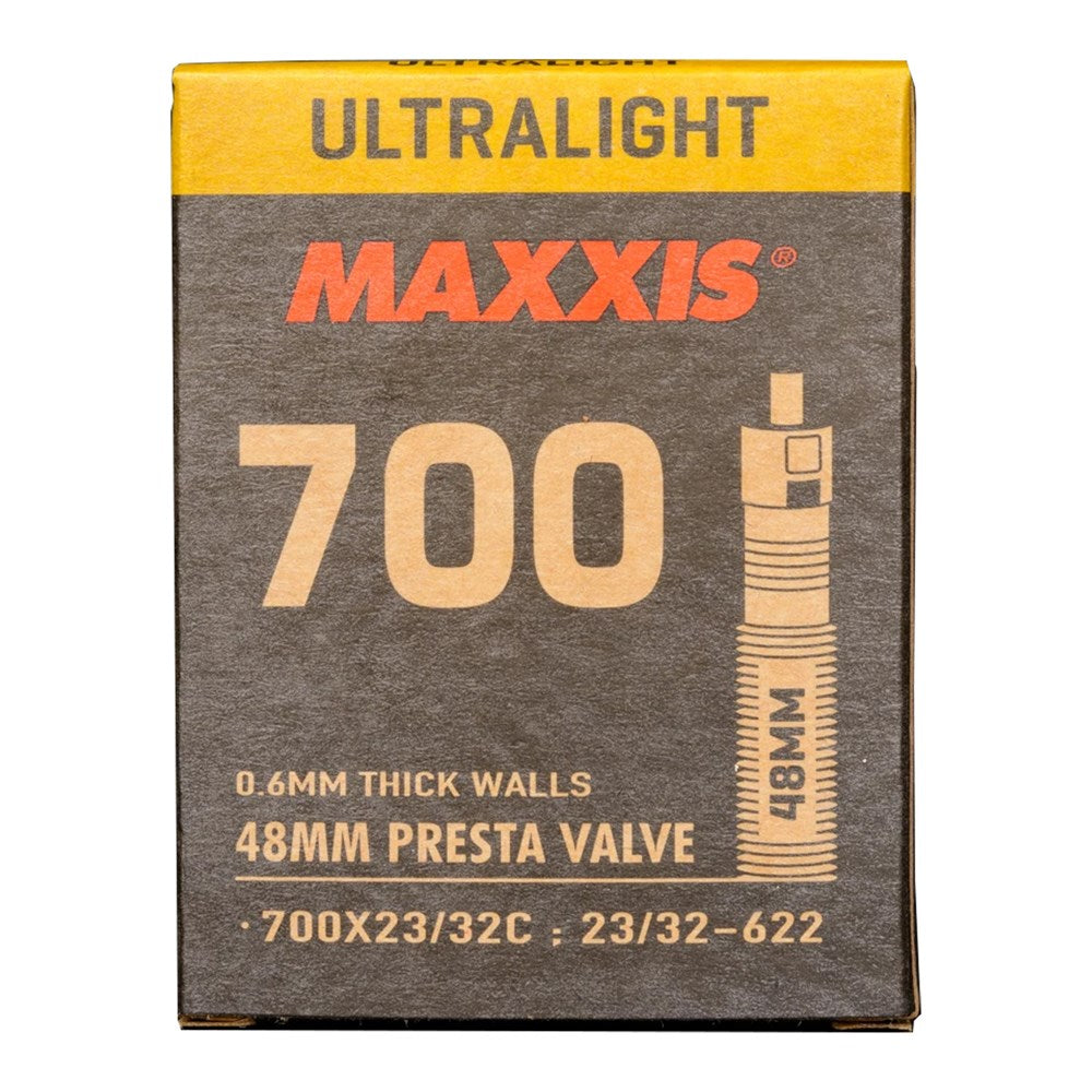 Maxxis Ultralight Tube 700 x 23/32 PV48 Removable Presta Valve Core
