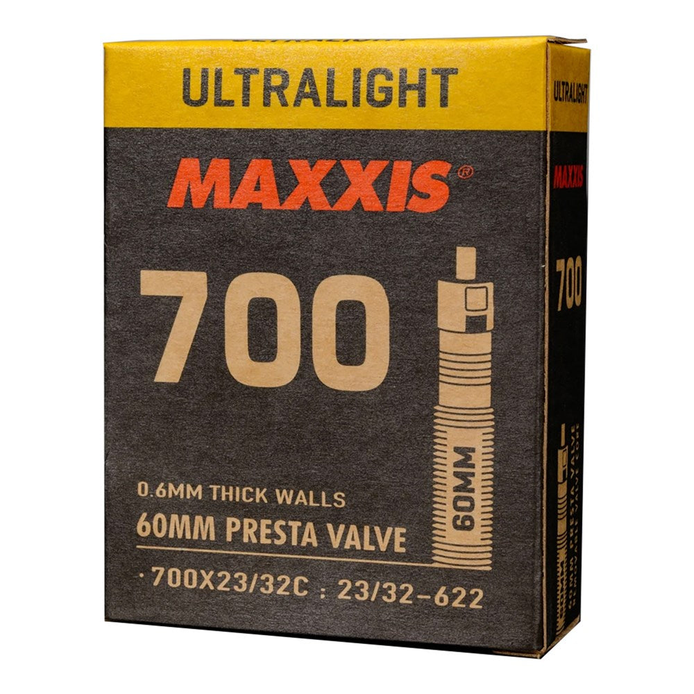 Maxxis Ultralight Tube 700 x 23/32 PV60 Removable Presta Valve Core