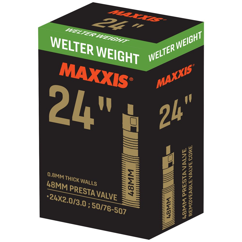 Maxxis Welterweight Tube 24 x 2.0/3.0 PV48 Removable Presta Valve Core