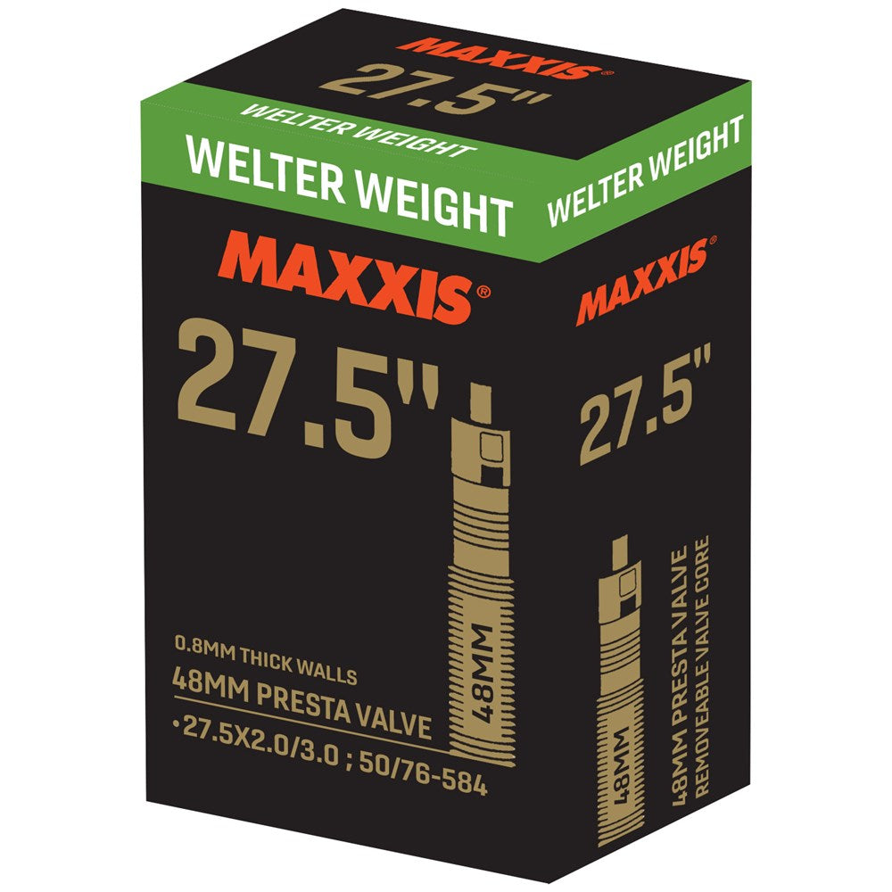Maxxis Welterweight Tube 27.5 x 2.0/3.0 PV48 Removable Presta Valve Core