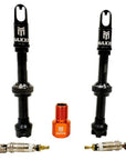 Maxxis MaxxOut Tubeless Valves 50 mm Presta/Alloy Tool Caps/Spare Cores/Presta to Schrader Kit
