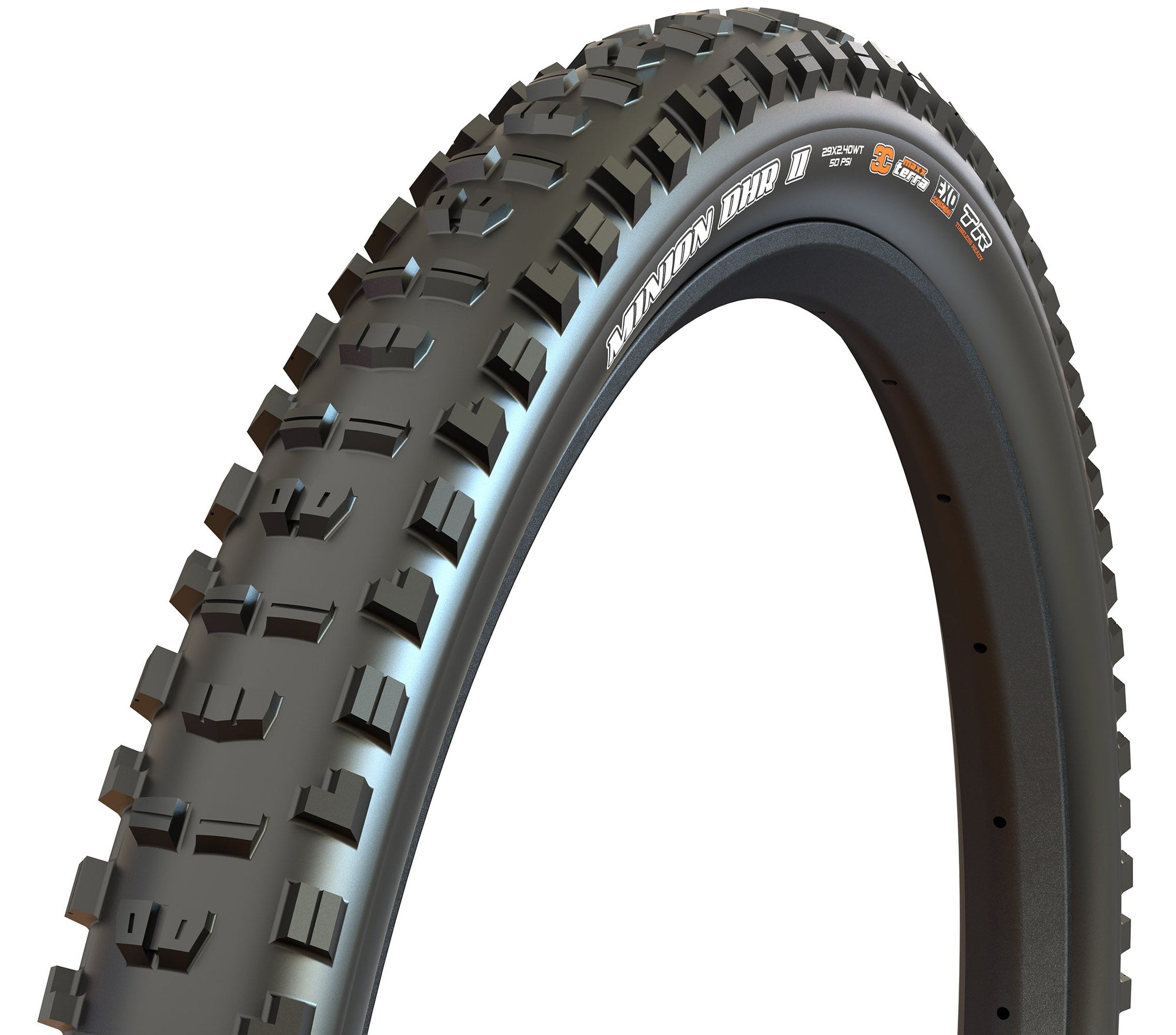 Maxxis Minion DHR II 29 x 2.40 Folding EXO 3C MaxxGrip TR Tyre - Black