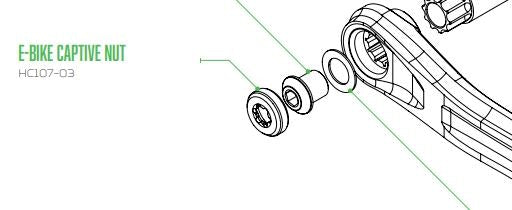 Hope E-Bike Crank Extraction Nut