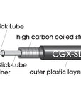 Jagwire Outer Brake Cable Housing - CGX-SL With Slick Lube Liner For Smooth Braking