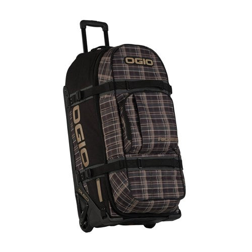 OGIO Rig 9800 Wheeled Travel Gear Bag - Plaidley Tan/Black