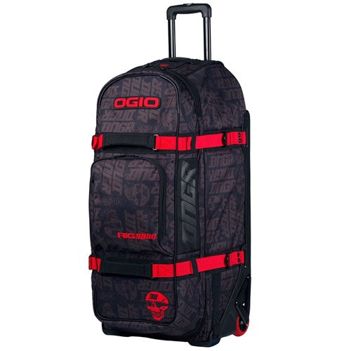 OGIO Rig 9800 Wheeled Gear Bag - DNGR Flat Black/Red