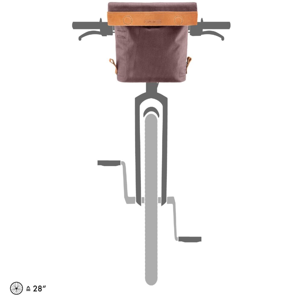 Ortlieb F3362 Barista Urban Handlebar Bag - Ash Rose