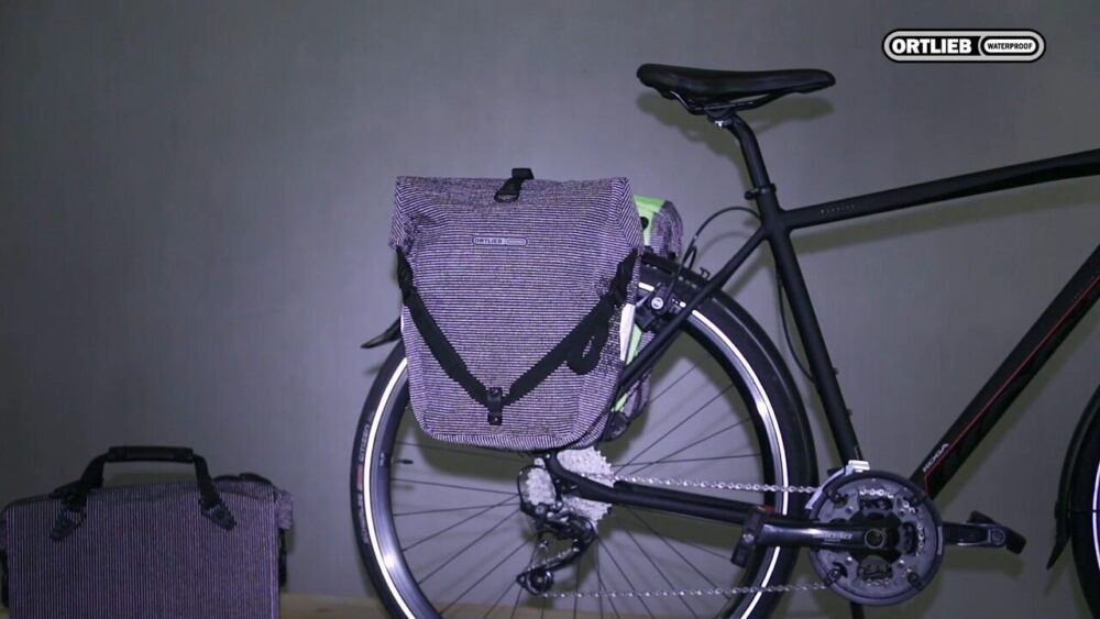 Ortlieb F5505 Back-Roller High Visibility QL2.1 Pannier Bag - Black Reflect