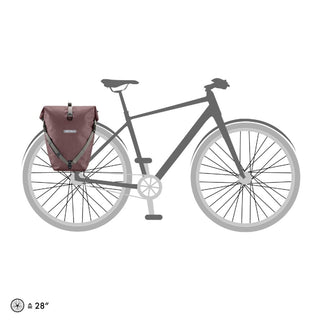 Ortlieb F5508 Back-Roller Urban QL2.1 Single Pannier Bag - Ash Rose