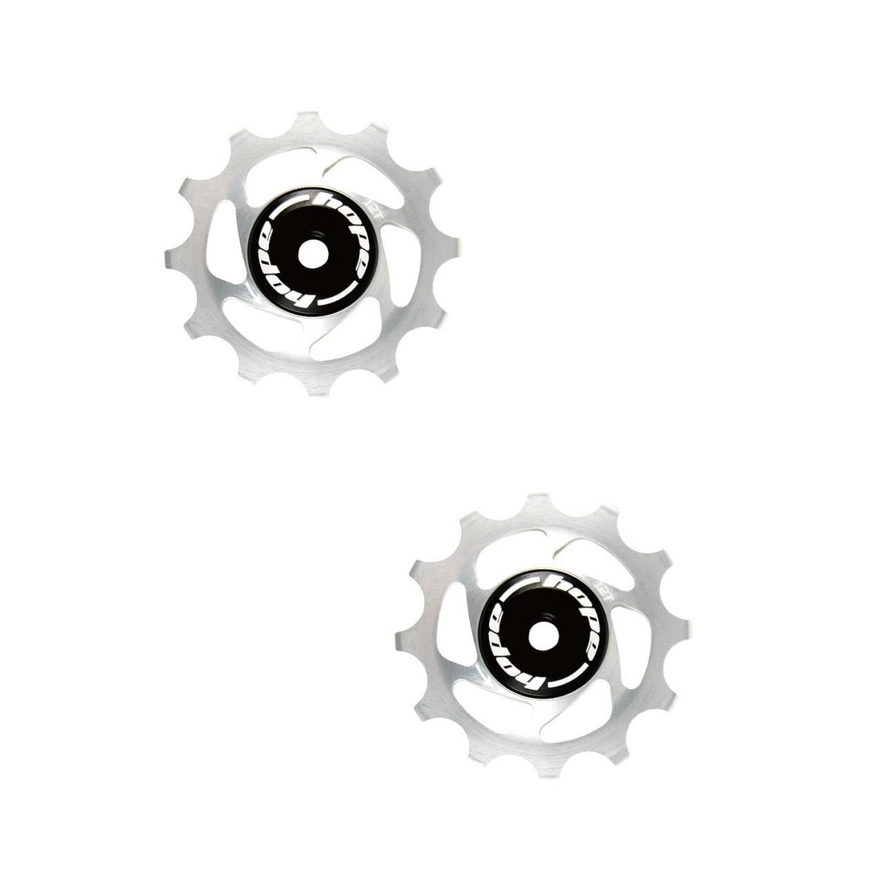 Hope Jockey Wheels Pair - 12 Teeth Silver