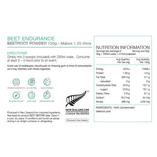 Pure Beet Endurance Concentrate Pouch 150G