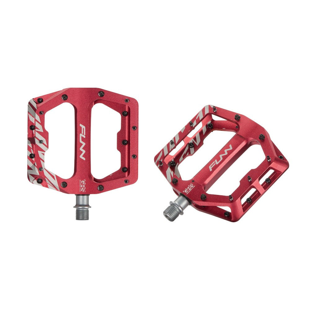 FUNN Funndamental Flat MTB Pedal Pair - Red