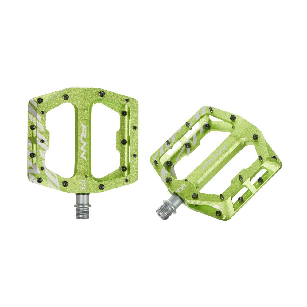 FUNN Funndamental Flat MTB Pedal Pair - Green