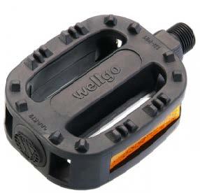 QBP Kids Bike Pedals 1/2 x 1/8 – Plastic Black