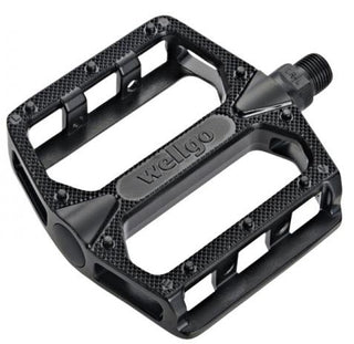 QBP Alloy MTB Platform Pedals 9/16 DU Bearing - Black