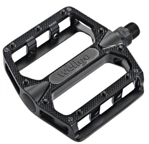QBP Alloy MTB Platform Pedals 9/16 DU Bearing - Black