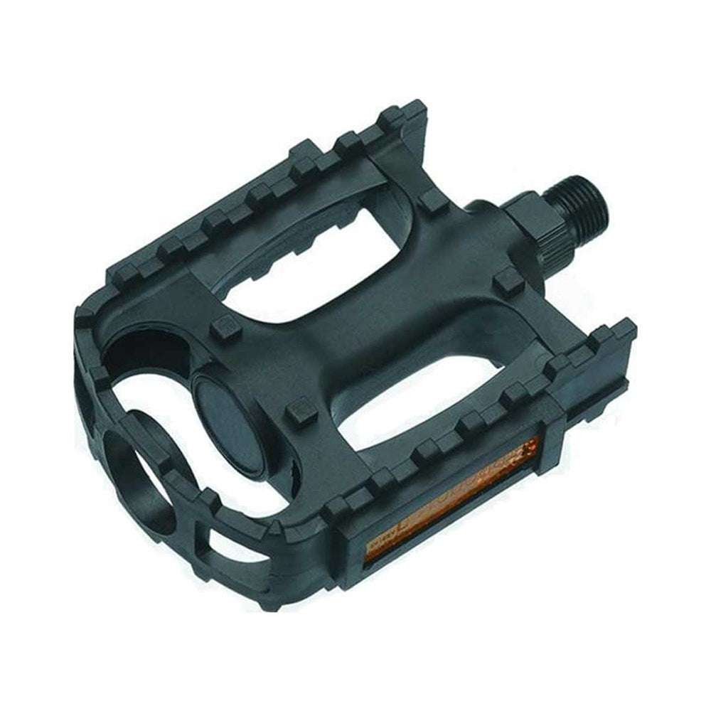 QBP MTB Plastic Pedals 9/16 Ball Bearing - Black