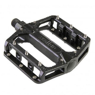QBP Alloy MTB Platform Pedals 9/16 DU Bearing With Removable Pins - Black