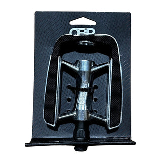 QBP Alloy Trekking Pedals 9/16 Kraton Top DU Bearing - Silver