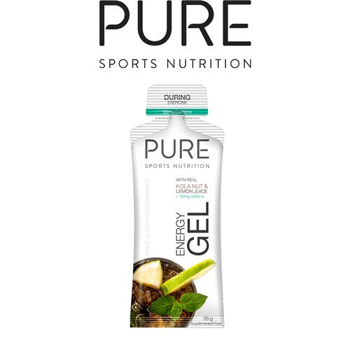Pure Energy Gel Kola Nut &amp; Lemon Juice With 30mg Caffeine 35G Box of 24