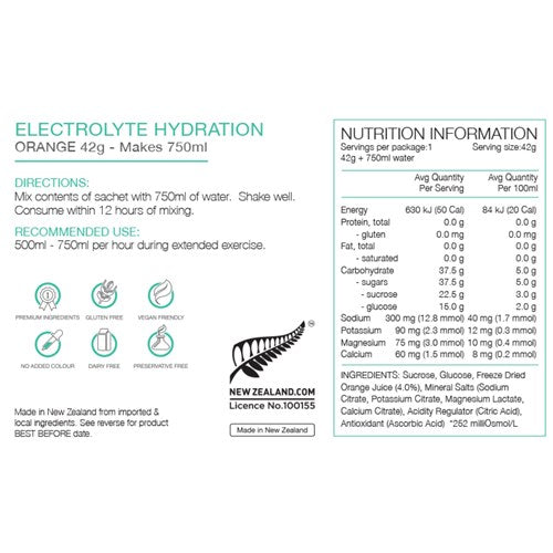 Pure Electrolyte Hydration 25 Inners 42G - Orange